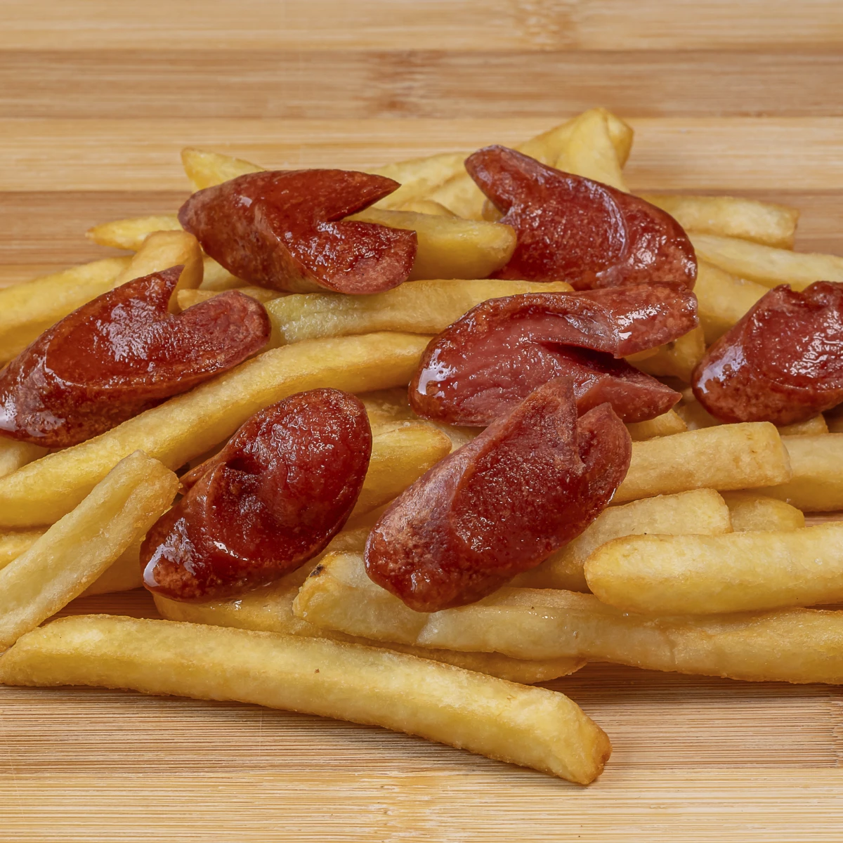 Salchipapas + néctar + golosina